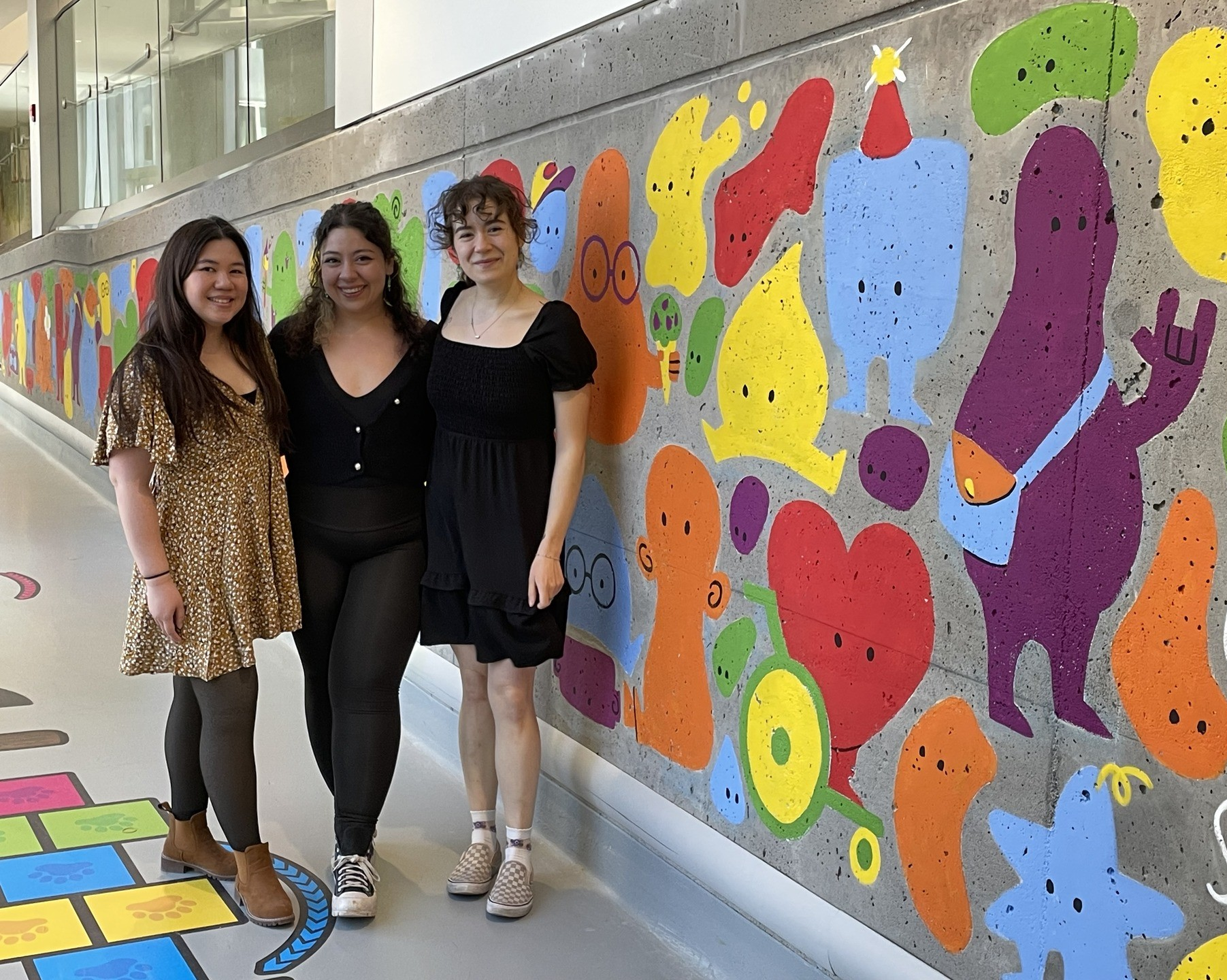 Art education students unveil a mural celebrating diversity at Mackay Centre 