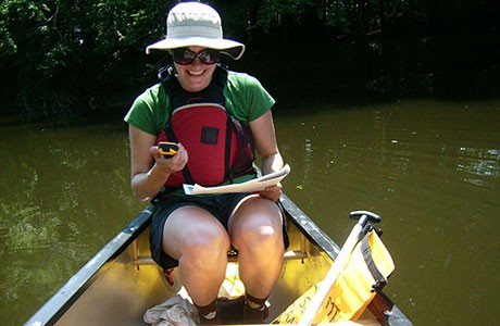 research in a canoe