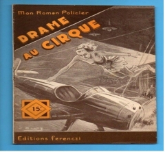 Cover of book "Drame au cirque" by George Ferenczi