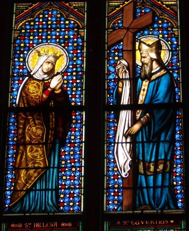 Image: St Helene and St Euverte in the Holy cross cathedral at Orleans (stained glass) Theoliane, CC BY-SA 3.0 <https://creativecommons.org/licenses/by-sa/3.0>, via Wikimedia Commons