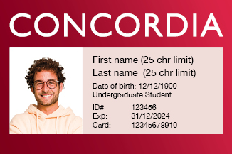 image of concordia student id card