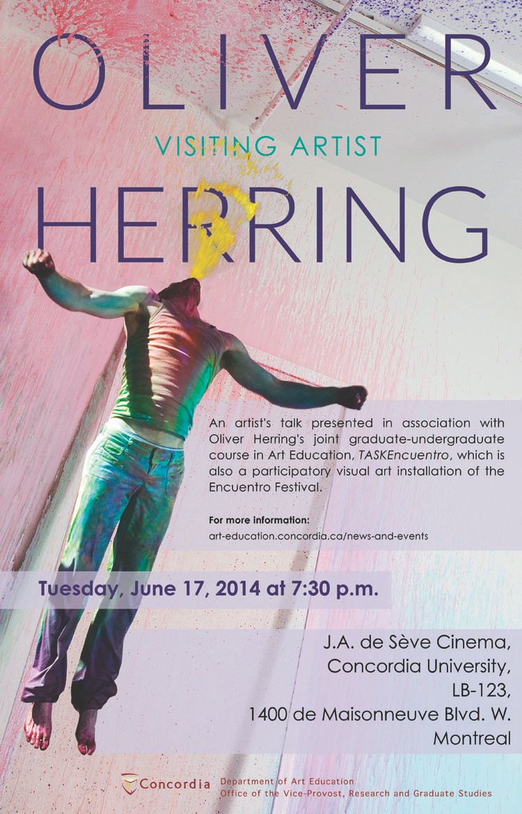Oliver Herring's Artist Talk