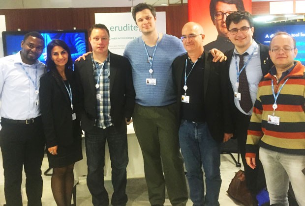 Eyenimi Ndiomu (Ubenwa), Kathy Shirin Benemann (Erudite AI), Patrick Poirier (Erudite AI), Sydney Swaine-Simon, Xavier-Henri Hervé, David Benrimoh (aifred) et Abhishek Gupta (aifred) participaient à l’AI for Good Global Summit. | Photo : District 3 Eyenimi Ndiomu (Ubenwa), Kathy Shirin Benemann (Erudite AI), Patrick Poirier (Erudite AI), Sydney Swaine-Simon, Xavier-Henri Hervé, David Benrimoh (aifred) et Abhishek Gupta (aifred) participaient à l’AI for Good Global Summit. | Photo : District 3