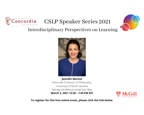 CSLP 2021 Speaker Series Continues This Week With Jennifer Morton