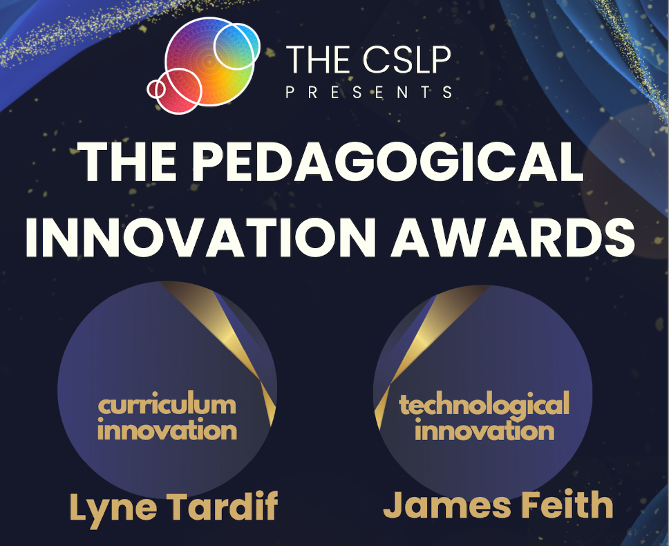 Winners Announced for the CSLP Pedagogical Innovation Awards
