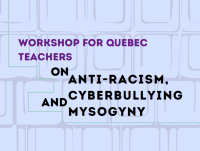 Cover of the Anti-racism, Cyberbullying and Misogyny workshop
