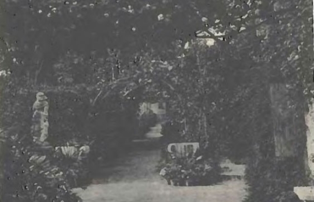 One of the source images for the series, from the book, A Garden in Venice, by Frederick Eden (1903).