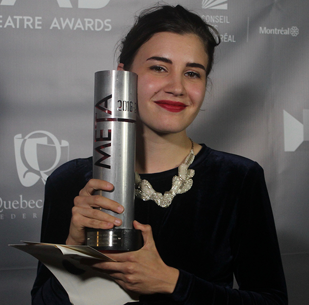 Sophie El-Assaad (BFA'15) received two METAs for her costume design work. Photo by Orla Cunningham 