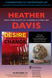 CICA Presents Heather Davis - Friday, October 20 at 6pm, VA-114