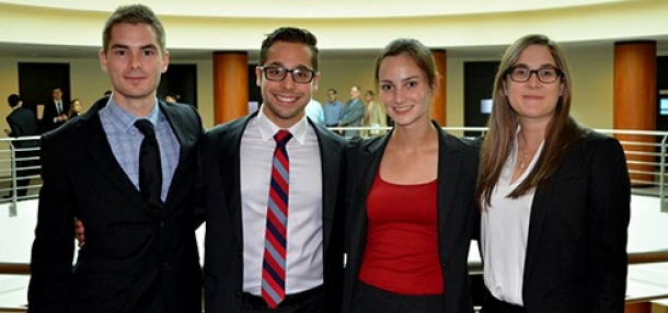 Photo left to right: Samuel Nadeau, Jamie Malorni, Aimee Thompson and Jesse Carmichael in 2013.
