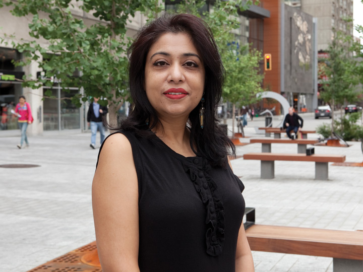 Education professor Adeela Arshad-Ayaz brings global policy-making to the classroom. | Photo by Concordia University