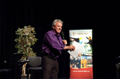 Quirks and Quarks host Bob McDonald | All photos by Concordia University