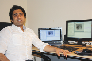Kaushik Roy researches the security applications of iris recognition technology. | Photo courtesy Kaushik Roy