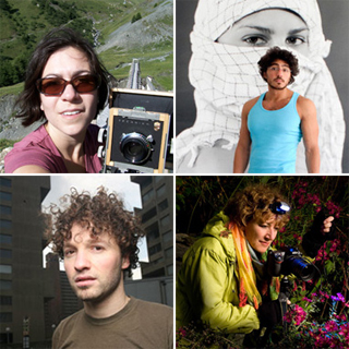 The Slice of Campus Life Photo Contest judges (clockwise from top left): Jessica Auer, Aydin Matlabi, Adad Hannah and Linda Rutenberg.
