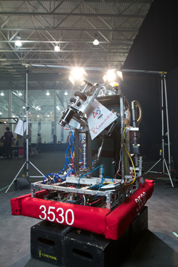 The winning robot, created by students from Louis-Joseph Papineau High School.