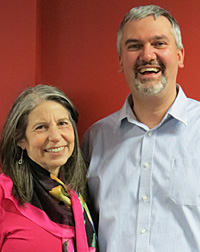From left to right: Norma Joseph and Csaba Nikolenyi, co-directors of the Azrieli Institute of Israel Studies.