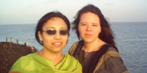Gina Cook with Urdu language consultant Faryal Abbasi