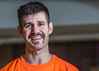 Daniel Roy, personal trainer at Le Gym, opted for a handlebar-style ’stache to add extra flare to his Movember campaign