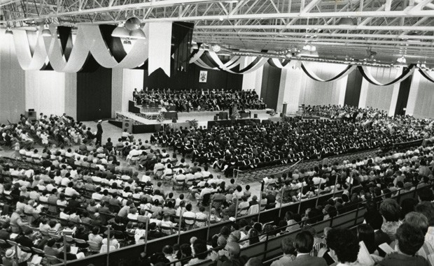 Convocation at the arena