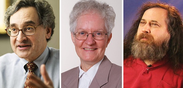 The university’s latest honorands: Michael Sabia, Sister Jacqueline St-Yves and Richard Stallman.
