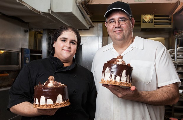 Father daughter team Enrico and Erika Cimino at Boulangerie & Pâtisserie Salerno in Montreal. Enrico is the owner/ operator of the business with his father Antonio who opened the bakery in 1965. Salerno's is open 24 hours a day, 7 days a week, 365 days a year.