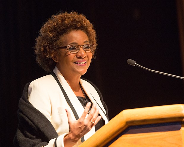 In January, Michaëlle Jean presented the live case at the 33rd annual John Molson School of Business MBA International Case Competition.
