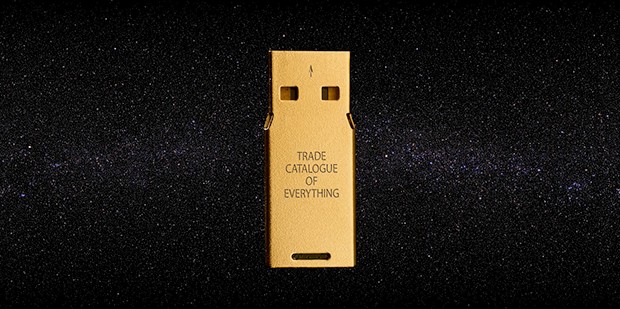 "The Golden USB," 2014, by Richard Ibghy and Marilou Lemmens. Courtesy of the artists; produced by La Biennale de Montréal for BNLMTL 2014.