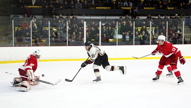 Stingers captain Olivier Hinse scored two goals in game one of the OUA quarterfinals.