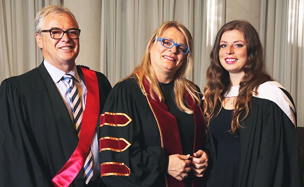 "My mother has unparalleled passion, and an eagerness to follow her dreams," says Marie Dubeau-Labbé (right) with her parents, Angèle Dubeau and François Mario Labbé