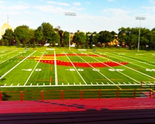 Concordia’s first look at the new Stingers field-and-logo combo
