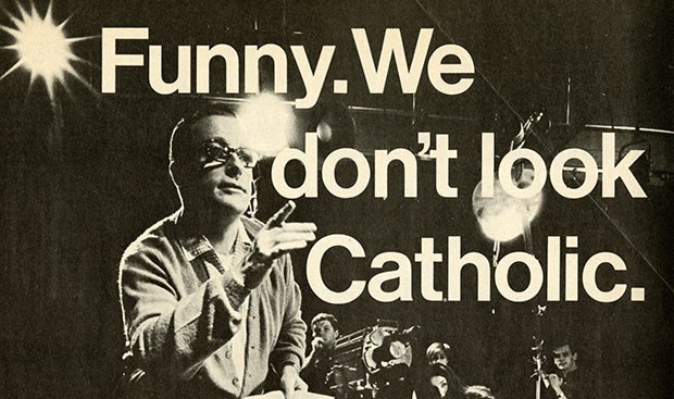 Father O'Brien in a Communication Arts ad in Time Magazine, 1967. | Photo courtesy of Concordia Records Management and Archives