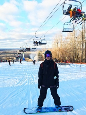 Since coming to Canada, Ban Wang has taken the opportunity to pursue his love of winter sports.