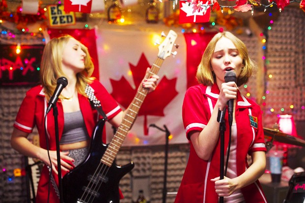 Yoga Hosers stars Johnny Depp's daughter Lily-Rose Depp (right) and Kevin Smith's daughter Harley Quinn Smith.