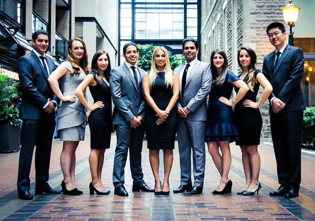 This year's organizing committee for the John Molson MBA International Case Competition.