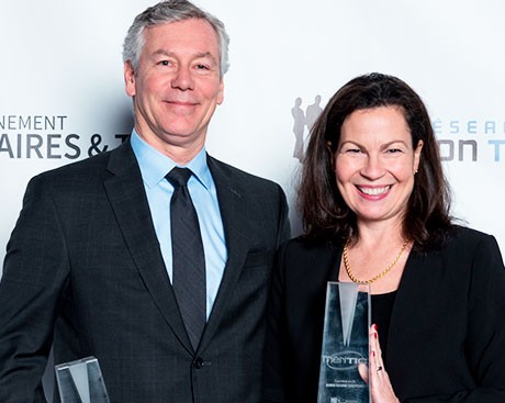 Marc Denoncourt and Anne-Marie Croteau win Méritic awards