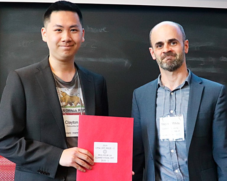 Concordian Clayton Ma wins the Canadian Political Science Association Three-Minute Thesis Competition