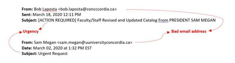 Image of phishing header Image of phishing header