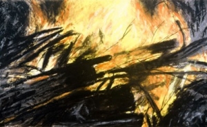 A drawing from alumna Dana Velan’s Fire project