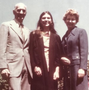Christine Lengvari and her parents