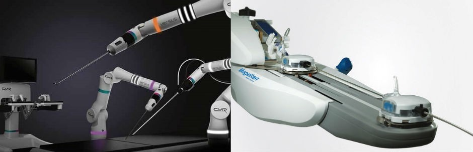 Versius surgical robot and Magellan robotic system