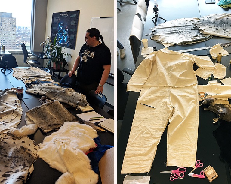 Concordia artist-in-residence builds a sealskin spacesuit