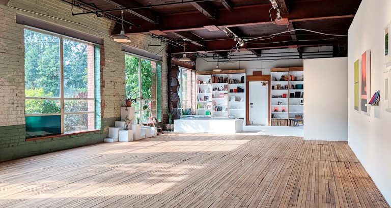 A view of Anteism Book’s new project space at 435 Beaubien West. | All photos courtesy of Harley Smart