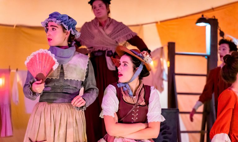 Assistant professor of theatre Cristina Iovita directed the production of Il Campiello as part of an undergraduate theatre course she taught this fall. | Photos by Corentin Mainix