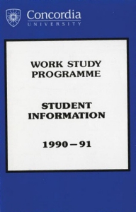 Work-study programme Work-study programme
