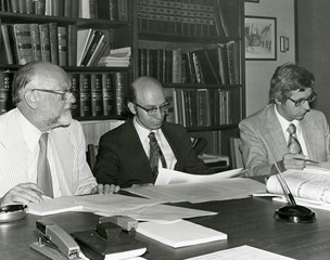 Signing the documents which make Concordia official. 