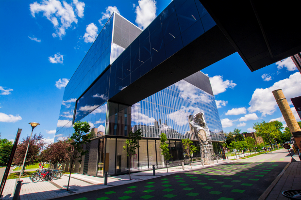 External angle view of new Loyola Campus Science Hub