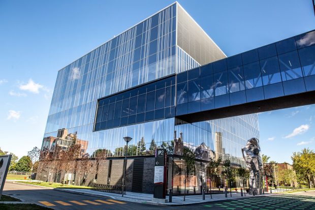 External angle view of new Loyola Campus Science Hub