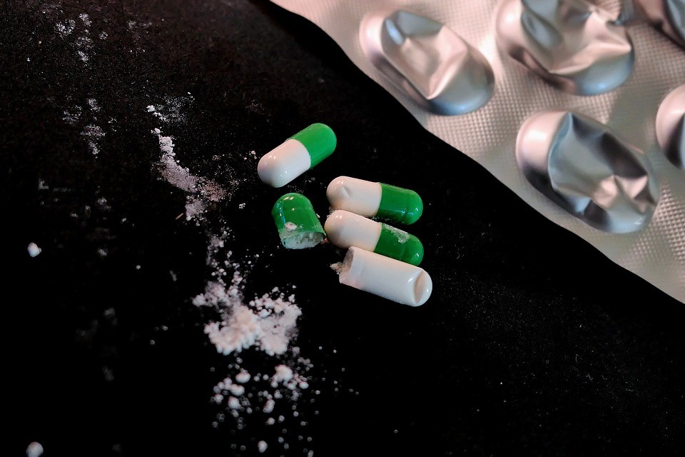Smashed medications capsules