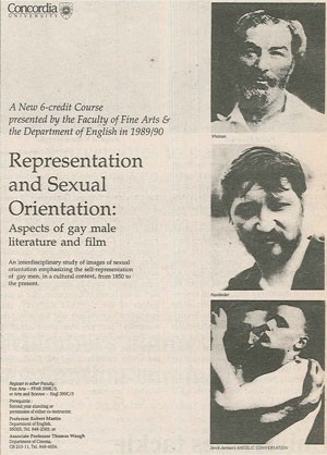 Queer studies course on literature and film Queer studies course on literature and film