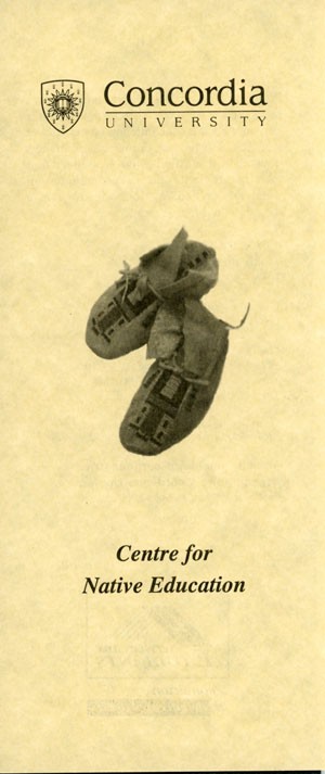Centre for Native Education - info pamphlet Centre for Native Education - info pamphlet